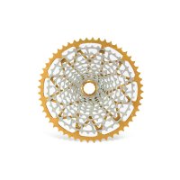 CASSETTE GARBARUK 12V (SHIMANO MICRO SPLINE FREEHUB) (10-52T, NICKEL, GOLD)