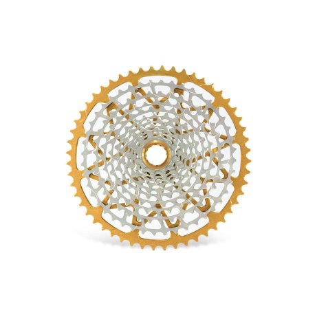 CASSETTE GARBARUK 12V (SHIMANO MICRO SPLINE FREEHUB) (10-52T, NICKEL, GOLD)