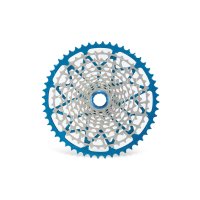 CASSETTE GARBARUK 12V (SHIMANO MICRO SPLINE FREEHUB) (10-52T, NICKEL, BLUE)