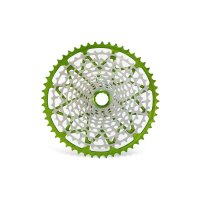 CASSETTE GARBARUK 12V (SHIMANO MICRO SPLINE FREEHUB) (10-52T, NICKEL, GREEN)