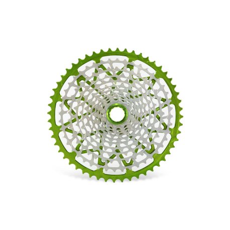 CASSETTE GARBARUK 12V (SHIMANO MICRO SPLINE FREEHUB) (10-52T, NICKEL, GREEN)