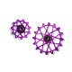 ROLDANAS DE CAMBIO PARA SHIMANO (SET - 11T + 16T (FOR 11 SP. WITH GARBARUK CAGE), VIOLET)