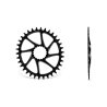 PLATO GARBARUK OVALADO DIRECT MOUNT CANNONDALE HOLLOWGRAM (34T, OFFSET 3.6MM, BLACK)