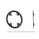 PLATO GARBARUK OVALADO GRX GRAVEL (42T, OFFSET 4.5MM, BLACK)