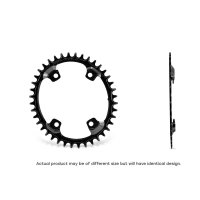 PLATO GARBARUK OVALADO GRX GRAVEL (42T, OFFSET 4.5MM, BLACK)