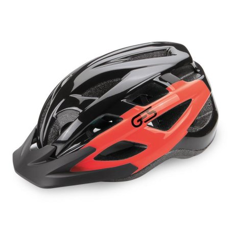 casco bicicleta ges varik negro-naranja fluor