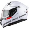 casco nzi GO RIDER STREAM SOLID NOUVEAU WHITE