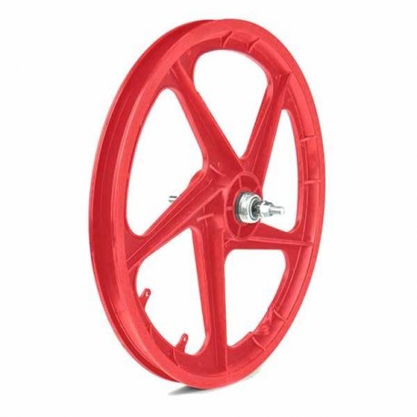 RUEDA TRASERA PLASTICO BMX ROJO