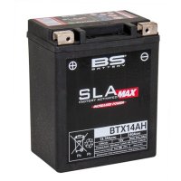 Batería BS BATTERY SLA Max activada de fábrica sin mantenimiento - BTX14AH MAX FA