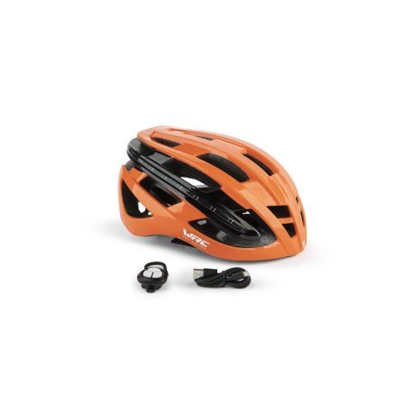 CASCO CON LUZ MTB MOD.R6 NARANJA S/M 54-58cm