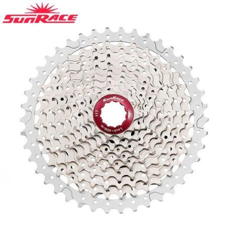 CASSETTE 11-VEL "MX8" 11-50T SUNRACE PLATA