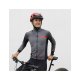 Chaqueta ciclismo unisex Eltin Malefic gris, negra y roja