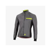 Chaqueta ciclismo unisex eltin Malefic gris, negra y amarilla flúor