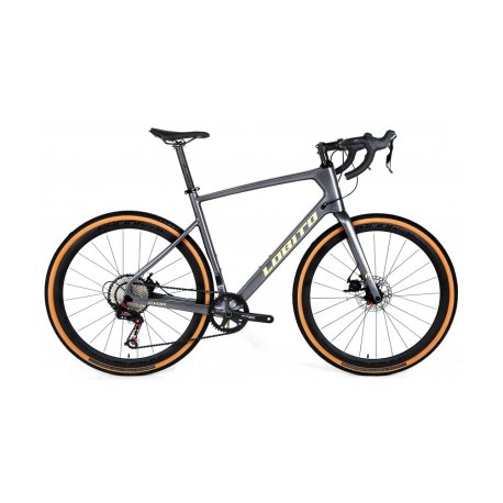 Bicicleta lobito gravel GV08 Carbono RS-12V gris