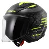 CASCO LS2 JET OF616 BRUSH NEGRO-AMARILLO