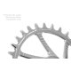 PLATO GARBARUK OVALADO DIRECT MOUNT SRAM GXP/DUB MTB (BOOST) (32T, SILVER