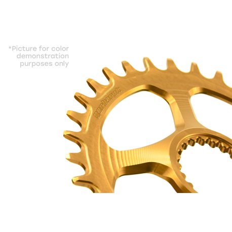 PLATO GARBARUK OVALADO DIRECT MOUNT SHIMANO XTR M9100 (34T, GOLD)