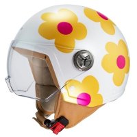 casco jet nzi agatha ruiz de la prada ZETA 2 ARP MARGARITAS NARANJA Y ROSA