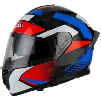 casco nzi GO RIDER STREAM QUADRI BLACK&RED&BLUE