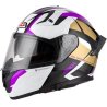 casco integral nzi GO RIDER STREAM TRIDENT BLACK&PURPLE