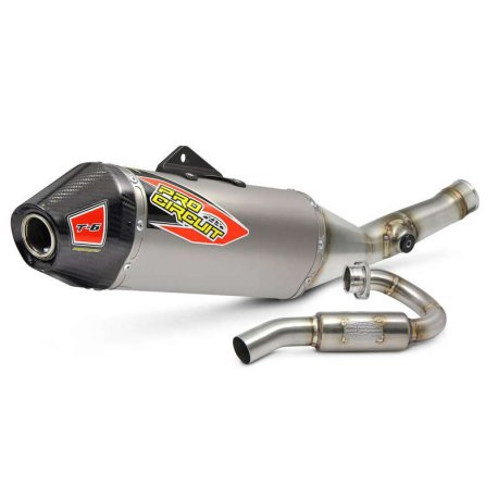 LIQUIDACION Linea completa escape Pro Circuit T-6 Kawasaki KX450F: acero inox, Silencioso de titanio