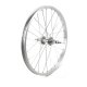 RUEDA TRASERA 20" 5/6VEL PLATA, BUJE ACERO 28H TUERCA