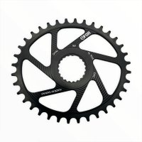 PLATO UFOR OVAL CHAINRING 36T BLACK - DM SHIMANO