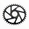 PLATO UFOR OVAL CHAINRING 36T BLACK - DM SHIMANO