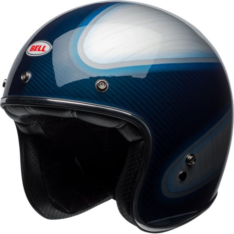 Casco Bell Custom 500 Carbon Jager Azul Candy