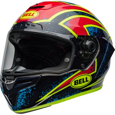 Casco BELL Race Star DLX Flex - Xenon Gloss Blue/Retina