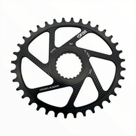 PLATO UFOR OVAL CHAINRING 32T BLACK - DM SHIMANO