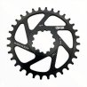 PLATO UFOR ROUND CHAINRING 32T BLACK BOOST DMB