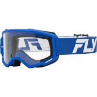 Gafas FLY RACING Focus - Azul / Blanco - Lente Transparente