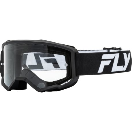 Gafas FLY RACING Focus - Negro / Blanco - Lente Transparente