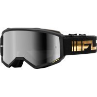 Gafas FLY RACING Zone - Negro / Oro - Lente Silver Mirror / Ahumado