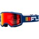 Gafas FLY RACING Zone - Navy / Blanco - Lente Red Mirror / Ahumado