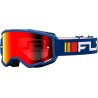 Gafas FLY RACING Zone - Navy / Blanco - Lente Red Mirror / Ahumado