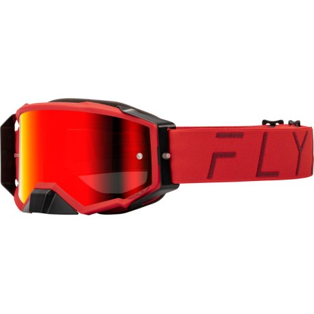 Gafas FLY RACING Zone Pro - Rojo - Lente Red Mirror / Ahumado