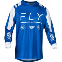 Camiseta FLY RACING F-16 - True Blue /Blanco