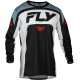 Camiseta FLY RACING Lite - Negro / Blanco / Denim Grey