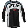 Camiseta FLY RACING Lite - Negro / Blanco / Denim Grey