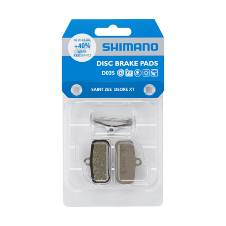 Pastillas de resina shimano XT D03S-RX y muelle con pasador de aletas (par)