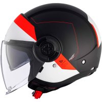 CASCO MT JET VIALE SV S UNIT AZUL-ROJO-BLANCO (visera solar incorporada)