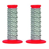 Puños SCAR X2R Dual Density Full Diamond - Gris / Rojo