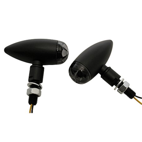 Juego de intermitentes LED HIGHSIDER Micro-Bullet negro