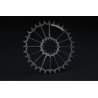 PLATO OVALADO GARBARUK DM MTB CHAINRING FOR SRAM 8-BOLT (OVAL, BOOST, 36T, BLACK)
