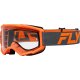 Gafas FLY RACING Focus - Antracita / Naranja - Lente Transparente