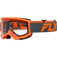 Gafas FLY RACING Focus - Antracita / Naranja - Lente Transparente