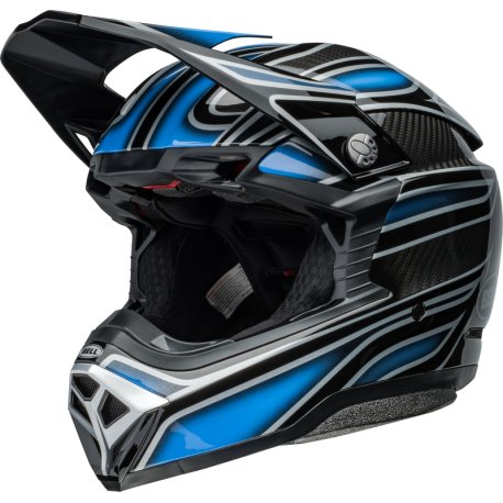 Liquidacion Casco BELL Moto-10 Spherical - Webb Marmont Gloss North Carolina Blue