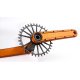BIELAS GARBARUK ENDURO CRANKSET (165MM, SILVER, BLUE, 30MM)